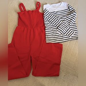 H&M girls and Monoprix Teen patriotic set